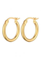 Elli Damskie kolczyki kreole z zapięciem kabłąkowym ze srebra próby 925 Sterling Silver Kolczyki koła 1 ct. Szare kolczyki damskie Elli, srebrne. Za 178.99 zł.