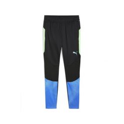 Męskie spodnie treningowe individualFINAL PUMA Black Fizzy Apple Yellow. Czarne spodnie materiałowe męskie Puma, bez wzorów, sportowe. W wyprzedaży za 193.30 zł.