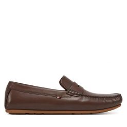 Mokasyny Tommy Hilfiger. Brązowe mokasyny męskie Tommy Hilfiger. Za 419.99 zł.