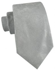 Męski Krawat - Popielaty, Faktura Materiału - Alties. Szare krawaty i muchy męskie Alties, bez wzorów, z tkaniny, eleganckie. Za 55.00 zł.