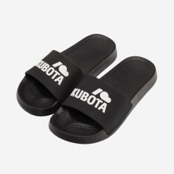 Second Life - Klapki Kubota Basenowe Basic Czarne - Stan Dobry. Czarne klapki damskie Kubota, bez wzorów, z materiału, bez obcasa. Za 51.99 zł.