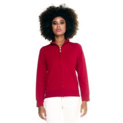 Damska bluza Leone Basic z zamkiem błyskawicznym na całej długości. Brązowe bluzy bez kaptura damskie LEONE 1947 APPAREL, l, bez wzorów, z tkaniny, bez ramiączek, bez kaptura. W wyprzedaży za 167.70 zł.