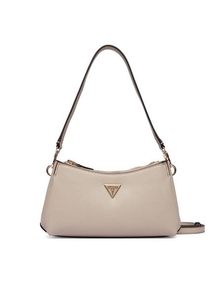 Guess Torebka Noelle II Mini HWZG96 72730 Beżowy. Brązowe torebki klasyczne damskie Guess, z aplikacjami, ze skóry, bez dodatków. Za 529.99 zł.