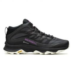 Buty trekkingowe damskie Merrell Moab Speed Mid Gtx. Czarne obuwie trekkingowe damskie MERRELL. Za 786.00 zł.