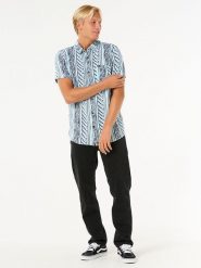 Rip Curl Koszula "Fun Times" - Regular fit - w kolorze błękitnym rozmiar: L. Niebieskie koszule męskie Rip Curl, l, bez wzorów, z wiskozy, bez kołnierzyka, bez ramiączek. Za 109.52 zł.