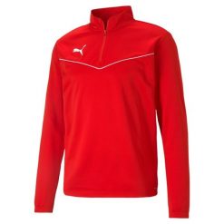Bluza piłkarska męska Puma teamRISE 1 4 Zip Top. Białe bluzy bez kaptura męskie Puma, l. Za 129.99 zł.