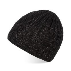 Czapka damska czarna PAOLO PERUZZI A-03-BL. Czarne czapki zimowe damskie Paolo Peruzzi, z materiału. Za 49.99 zł.