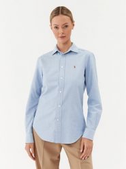 Polo Ralph Lauren Koszula 211891377001 Niebieski Regular Fit. Niebieskie koszule damskie Polo Ralph Lauren, bez wzorów, z bawełny, bez kołnierzyka, bez ramiączek. Za 379.99 zł.