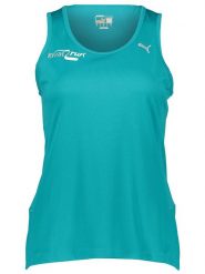 Puma Top funkcyjny "Running" w kolorze turkusowym rozmiar: XS. Niebieskie topy damskie Puma, xs, bez wzorów, bez kołnierzyka. Za 46.45 zł.