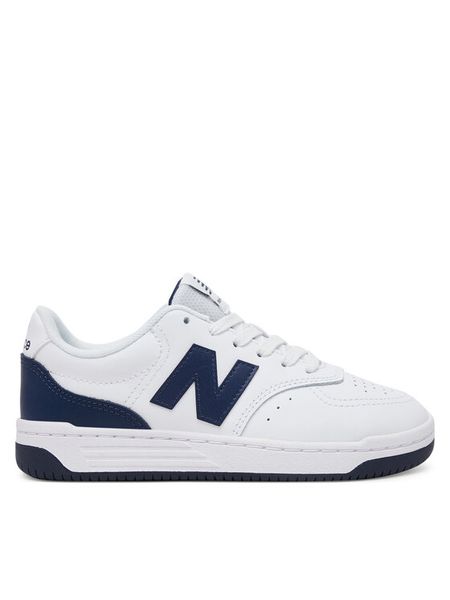 New Balance Sneakersy GSB80WB Biały. Białe buty sportowe dziewczęce New Balance, bez wzorów, ze skóry, bez zapięcia. Za 189.99 zł.