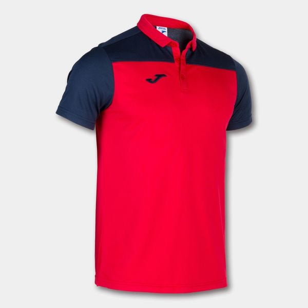 Koszulka polo do tenisa męska Joma Hobby II. Czerwone koszulki polo męskie Joma, m, bez wzorów, bez ramiączek. W wyprzedaży za 130.75 zł.