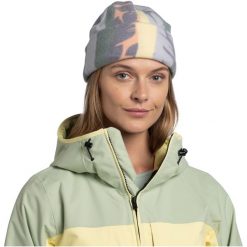 Czapka BUFF POLAR PRINTS BEANIE SIMBO MULTI. Żółte czapki męskie Buff, bez wzorów, z materiału. Za 73.99 zł.