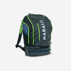 Plecak pływacki Nabaiji 27 l. Czarne plecaki męskie Decathlon, bez wzorów, z materiału. Za 129.99 zł.