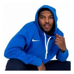 Bluza z kapturem Nike Park 20 Hoodie, Mężczyźni. Białe bluzy sportowe męskie Nike, bez wzorów, z bawełny, sportowe, bez kołnierzyka, bez ramiączek. Za 343.00 zł.