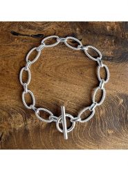 Eclat d'Argent Srebrna bransoletka z elementem ozdobnym rozmiar: onesize. Szare bransoletki damskie Eclat d'Argent, srebrne. Za 417.28 zł.