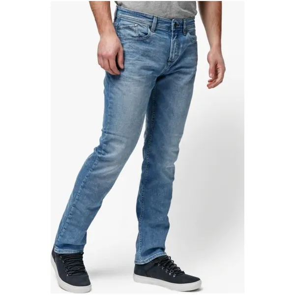 Timberland Spodnie Squam Lake Stretch Straight Denim , granatowy, rozmiar 34/34. Niebieskie spodnie materiałowe męskie Timberland, z aplikacjami, z bawełny. W wyprzedaży za 215.99 zł.