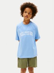 Tommy Hilfiger T-Shirt KB0KB09726 Niebieski Regular Fit. Niebieskie t-shirty chłopięce Tommy Hilfiger, bez wzorów, z bawełny, bez ramiączek. Za 129.99 zł.