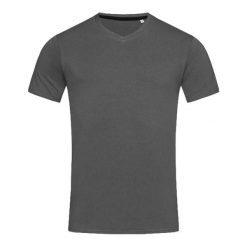 Koszulka Z Elastycznym Dekoltem Unisex Dla Dorosłych. Szare bluzki damskie Stedman, bez wzorów, bez kołnierzyka. Za 86.99 zł.