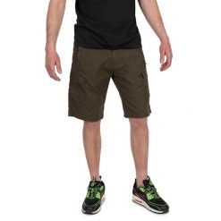 Spodenki Wędkarskie Fox Lw Cargo Green Black. Czarne szorty męskie FOX, bez kołnierzyka. Za 163.99 zł.