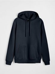 Bluza z kapturem basic - Inny. Bluzy sportowe męskie Sinsay, bez wzorów, sportowe, bez kołnierzyka, bez ramiączek. Za 39.99 zł.