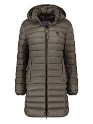 Geographical Norway Płaszcz pikowany "Atikotal" w kolorze khaki rozmiar: S. Brązowe płaszcze damskie Geographical Norway, s, bez wzorów. Za 166.10 zł.