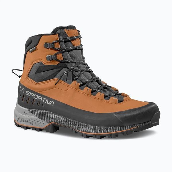 Buty turystyczne La Sportiva TX5 Evo Mid GTX. Brązowe buty trekkingowe męskie La Sportiva, z gore-texu, bez zapięcia, outdoorowe, gore-tex. Za 979.99 zł.
