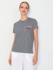 Koszulka z kieszonką - wielobarwny. T-shirty damskie Sinsay, l, bez wzorów, bez kołnierzyka. Za 19.99 zł.