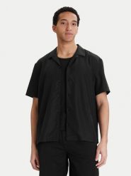 Calvin Klein Koszula LV04LF114G Czarny Relaxed Fit. Czarne koszule męskie CALVIN KLEIN, m, bez wzorów, z syntetyku, bez kołnierzyka, bez ramiączek. Za 409.99 zł.