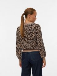 Vero Moda Sweter w kolorze beżowym rozmiar: L. Brązowe swetry klasyczne damskie Vero Moda, l, bez kołnierzyka. Za 82.64 zł.