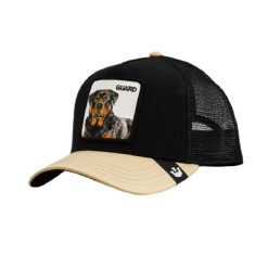 Czapka z daszkiem Goorin Bros. The Guard Dog Trucker 101-1767-BLK. Czarne czapki męskie Goorin Bros, bez wzorów. Za 159.00 zł.