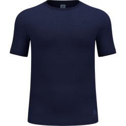 Koszulka męska Odlo BL TOP crewa neck s/s PERFORMANCE LIGHT. Niebieskie bielizna termoaktywna męska Odlo, m, bez wzorów, z elastanu. Za 259.99 zł.