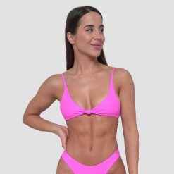 Góra od bikini damska pływanie z wiązaniem różowa CURACAO. Czerwone bikini damskie GYMBEAM, bez wzorów. Za 109.90 zł.