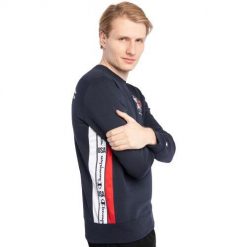 Bluza męska Champion Crewneck 216894. Niebieskie bluzy z kapturem męskie CHAMPION, na jesień, m, z bawełny. Za 319.05 zł.
