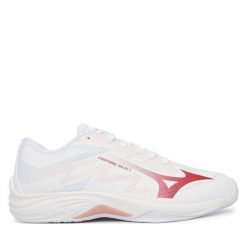 Buty halowe Mizuno. Białe buty sportowe na co dzień damskie Mizuno, bez wzorów. Za 379.99 zł.