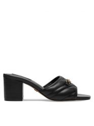 Nine West Klapki 123AL0687 Czarny. Czarne klapki damskie Nine West, bez wzorów, z syntetyku, bez obcasa. Za 229.99 zł.