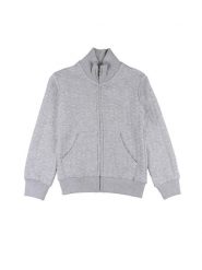 Bluza dziewczęca Leone 1947 Apparel Nature z kołnierzem i zamkiem z dzianiny. Szare bluzy bez kaptura damskie LEONE 1947 APPAREL, z dzianiny. Za 84.16 zł.