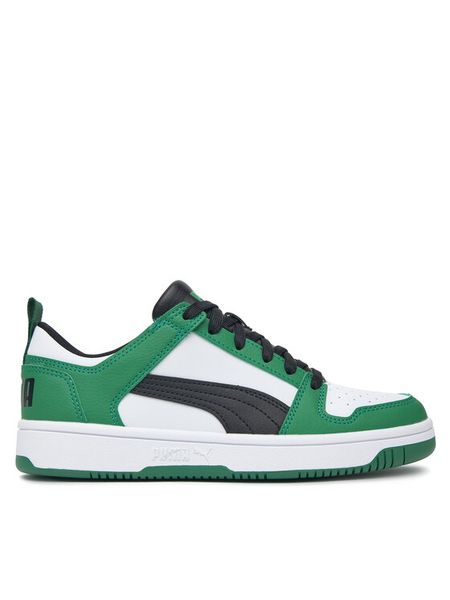 Puma Sneakersy REBOUND LAYUP LO SL JR 37049024 Zielony. Zielone buty sportowe chłopięce Puma, bez wzorów, ze skóry, bez zapięcia. Za 249.99 zł.
