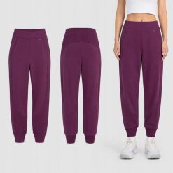 SPODNIE DAMSKIE DRESOWE 4F JOGGERY SPORTOWE Z MODALEM CZERWONE. Czerwone spodnie sportowe damskie 4f, xl, z dresówki, na fitness i siłownię. Za 189.99 zł.
