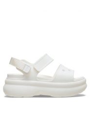 Crocs Sandały Soho Y Strap Sandal 211755 Beżowy. Brązowe sandały damskie Crocs, bez wzorów, z tworzywa sztucznego, bez obcasa, na płaskiej podeszwie. Za 249.99 zł.