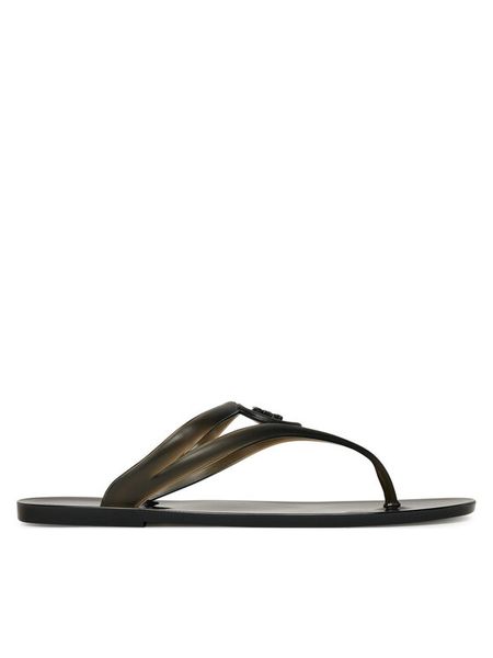 KARL LAGERFELD Japonki Jelly Thong KL80007A Czarny. Czarne klapki damskie Karl Lagerfeld, bez wzorów, z syntetyku, bez obcasa. Za 329.99 zł.