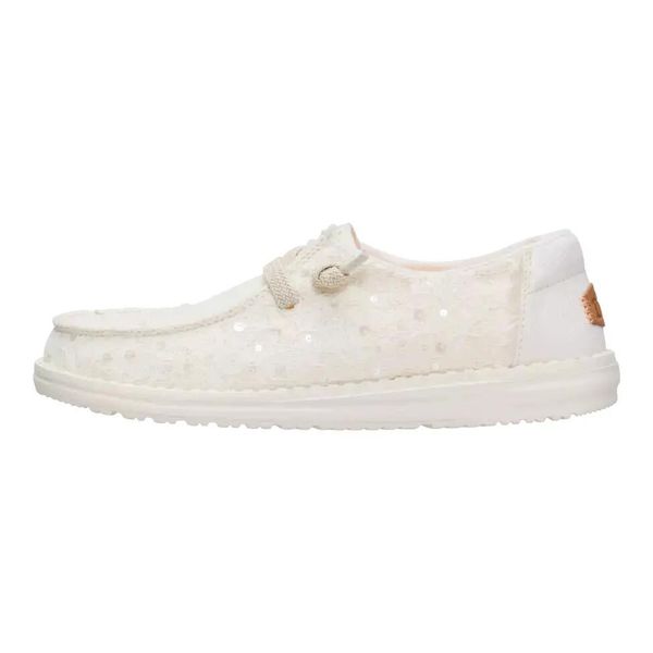 HeyDude Damskie Mokasyny Wendy Sequin Lace. Białe mokasyny damskie Hey dude, z materiału. Za 329.00 zł.