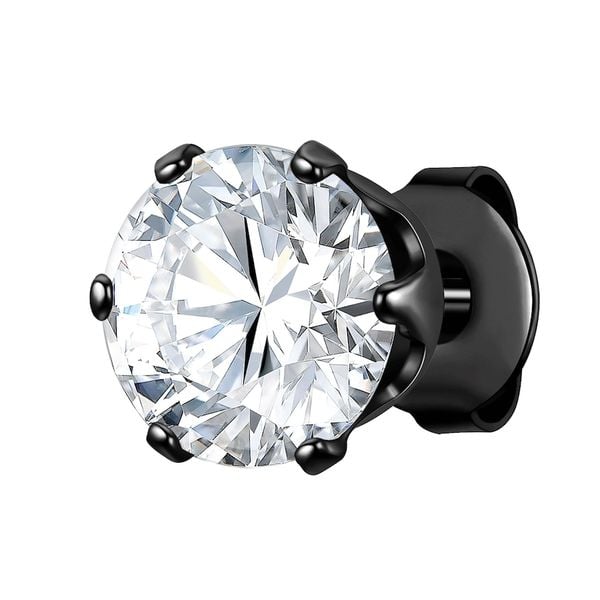 True Rebels Kolczyki Stal nierdzewna Czarny Biżuteria męska 1 ct Męskie. Czarna biżuteria dla mężczyzn True Rebels, z cyrkonią, ze stali. Za 119.99 zł.