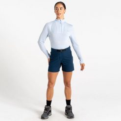 Spodenki trekkingowe damskie Melodic Pro. Brązowe szorty damskie Dare 2b, bez wzorów, sportowe. W wyprzedaży za 99.99 zł.