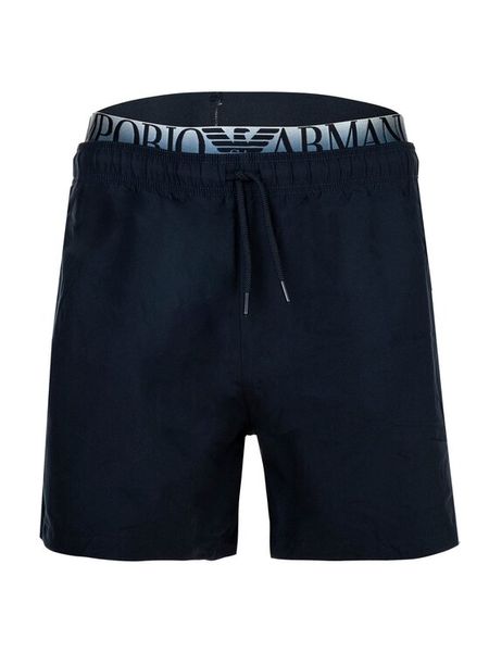 Emporio Armani Szorty sportowe EM000686 AF20432 UB102 Granatowy Regular Fit. Niebieskie szorty męskie Emporio Armani, m, z syntetyku. Za 229.99 zł.