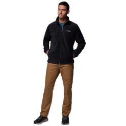 Bluza sportowa polarowa męska Columbia Steens Mountain 20 Full Zip Fleece. Czarne bluzy sportowe męskie Columbia, bez wzorów, z materiału, biznesowe, bez kołnierzyka, bez ramiączek. Za 263.00 zł.
