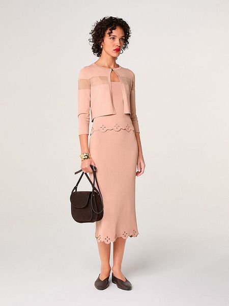 Rodier Kardigan w kolorze jasnoróżowym rozmiar: M. Różowe kardigany damskie Rodier, m, bez wzorów. Za 295.99 zł.