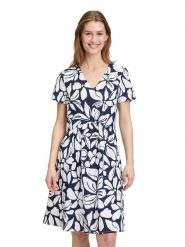 Vera Mont Sukienka w kolorze granatowo-białym rozmiar: 46. Białe sukienki damskie Vera Mont, bez wzorów, bez kołnierzyka, bez ramiączek, mini. Za 173.99 zł.