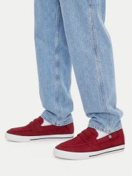 DC Shoes Tenisówki EO-LEA-ZL-D107 Bordowy. Czerwone trampki i tenisówki męskie DC Shoes, bez wzorów, ze skóry, bez zapięcia. Za 279.99 zł.