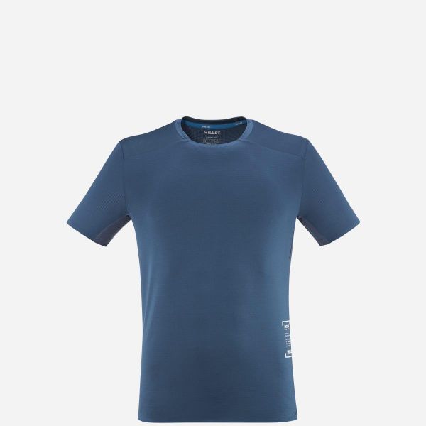 Koszulka do biegania męska Millet Intense Pro Light Ts Ss M active fit. Niebieskie t-shirty sportowe męskie Millet, l, bez ramiączek, do biegania. Za 320.00 zł.
