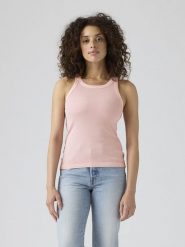 Levi's Top w kolorze jasnoróżowym rozmiar: XL. Różowe topy damskie Levi's, s, bez wzorów, z bawełny, bez kołnierzyka. Za 62.03 zł.